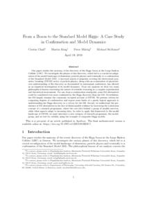 From a Boson to the Standard Model Higgs: A Case Study in